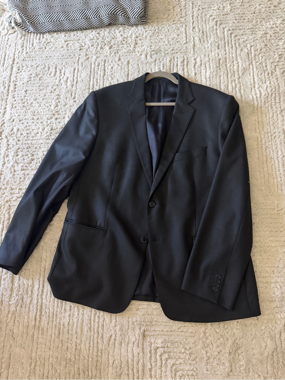 Versace Black Men's Two-Button Suit Jacket